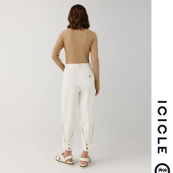 🍁ICICLE Cotton open knit light button up cardigan - Picture 5 of 15